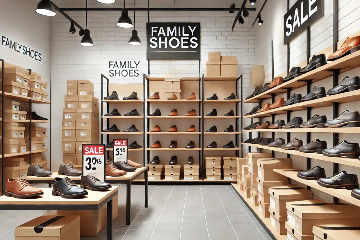 皮鞋商店示意圖